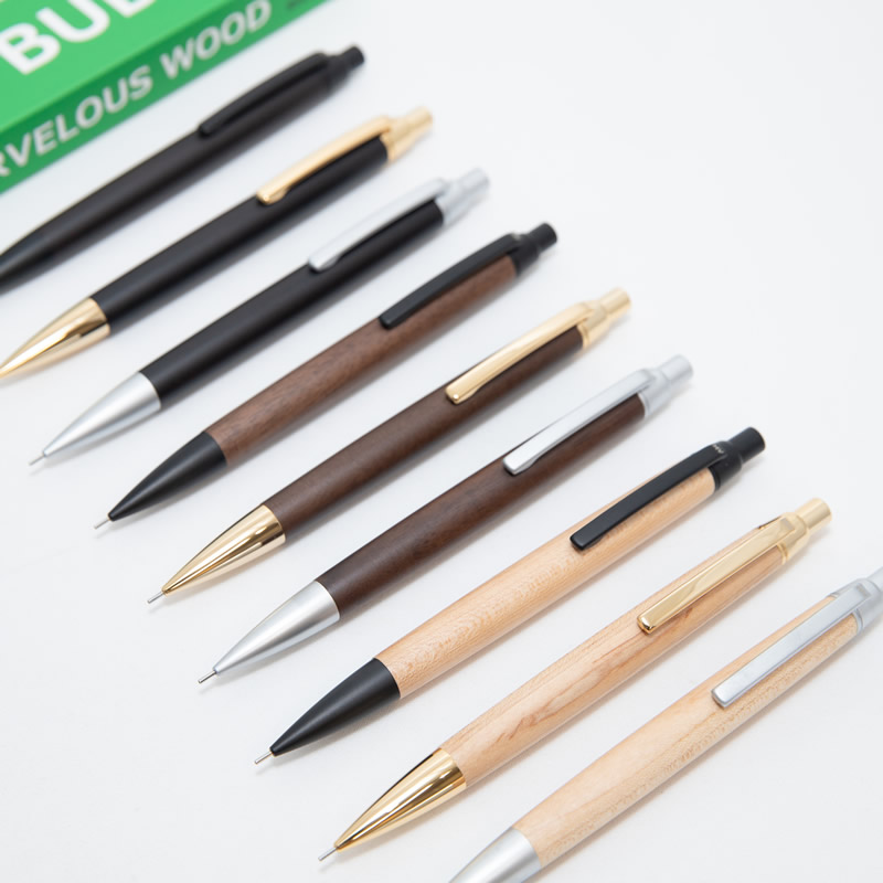 楽天市場】マーベラスウッド 木軸シャープペンシル バディ メープル