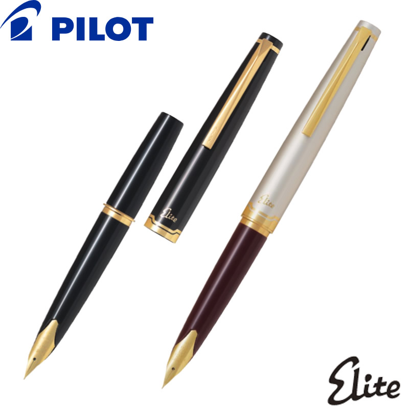 PILOT 万年筆 マンネンヒツ エリート ブラックFES-1MM-B-EF PILOT