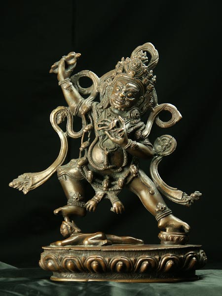 楽天市場】護法尊 銅造彫金仕上げ 一点もの : 仏像仏画チベット美術卸