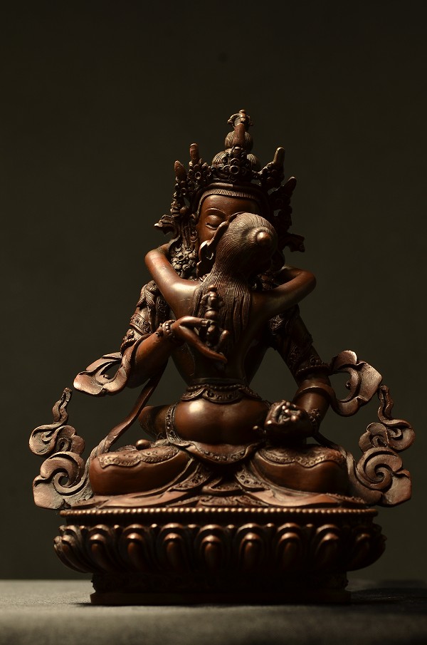 楽天市場】普賢シャクティ(歓喜仏)銅造製彫金仕上げ : 仏像仏画