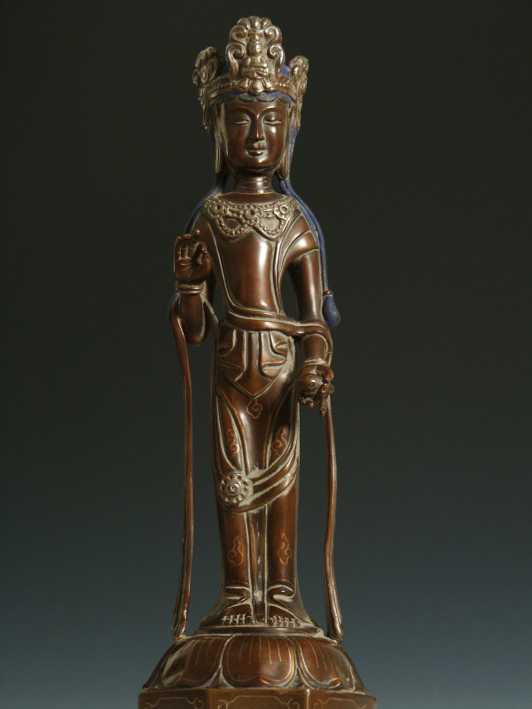 仏教美術 観音様仏像 銅製 楽天市場】観音菩薩 銅造彫金仕上げ : 仏像仏画