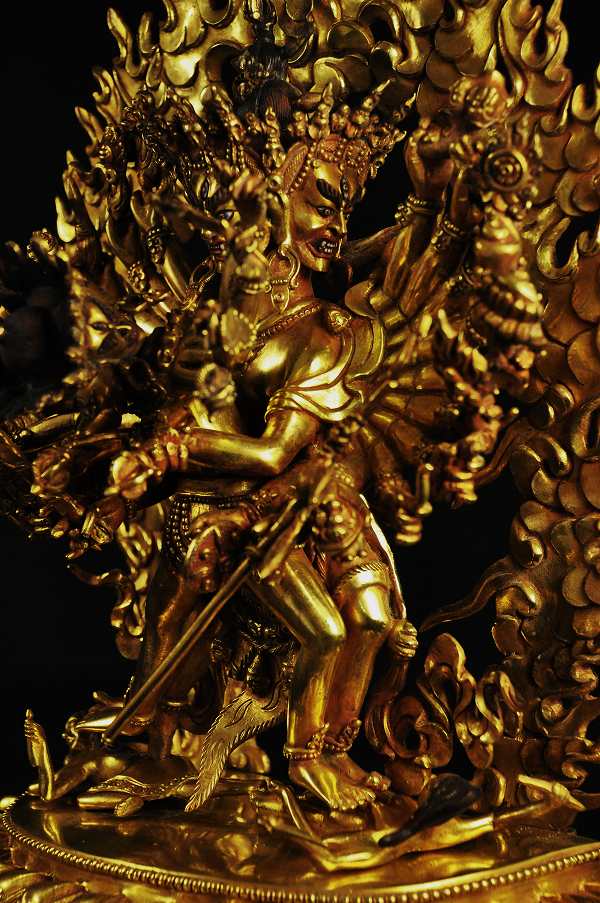 楽天市場】カーラチャクラ 銅造鍍金彫金仕上げ : 仏像仏画チベット美術