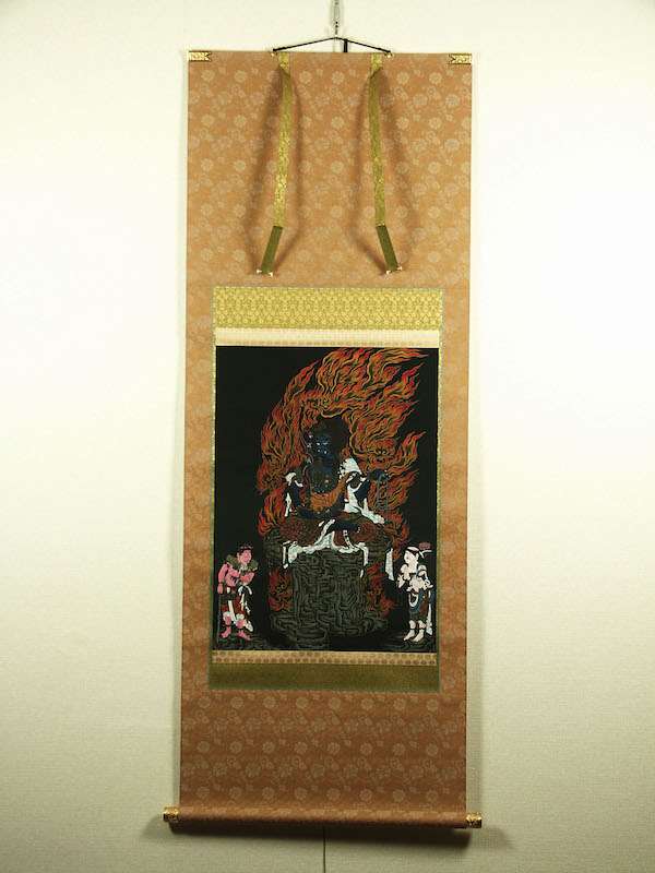 楽天市場】仏画掛け軸 不動明王 肉筆画 一点もの : 仏像仏画チベット