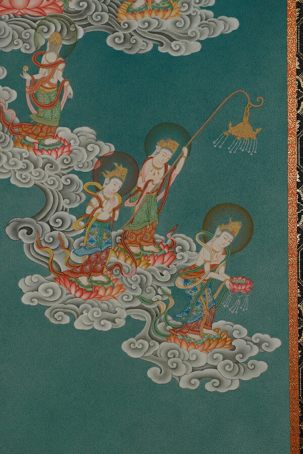 2025年値引きしました！ 阿弥陀来迎図手描き仏画肉筆