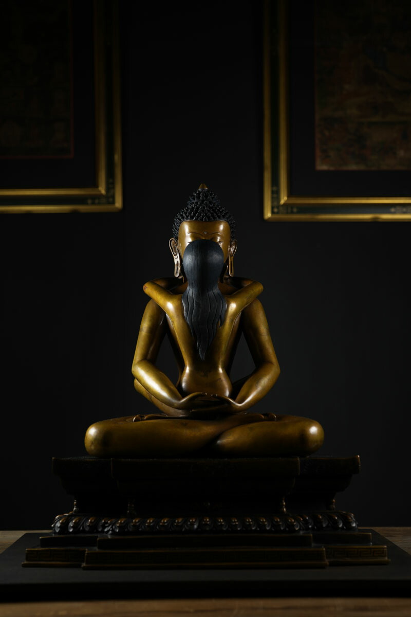 楽天市場】歓喜仏（ヤブユム）銅造彫金仕上げ : 仏像仏画チベット美術