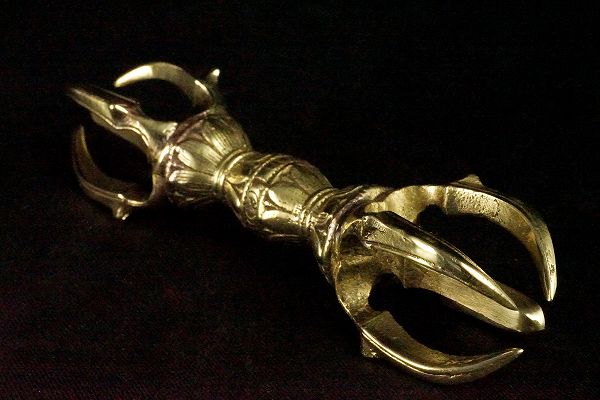 楽天市場】密教法具 五鈷杵 黄銅製 : 仏像仏画チベット美術卸の天竺堂