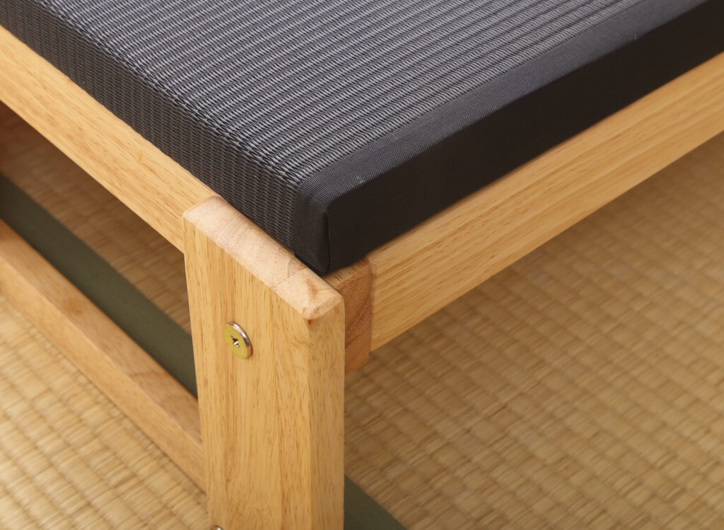 楽天市場】中居木工 折りたたみ 畳ベッド 黒畳 ハイタイプ 日本製 国産