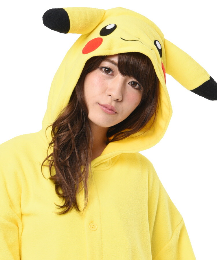 楽天市場】着ぐるみ パジャマ 大人用 ポケモン パイル ピカチュウ