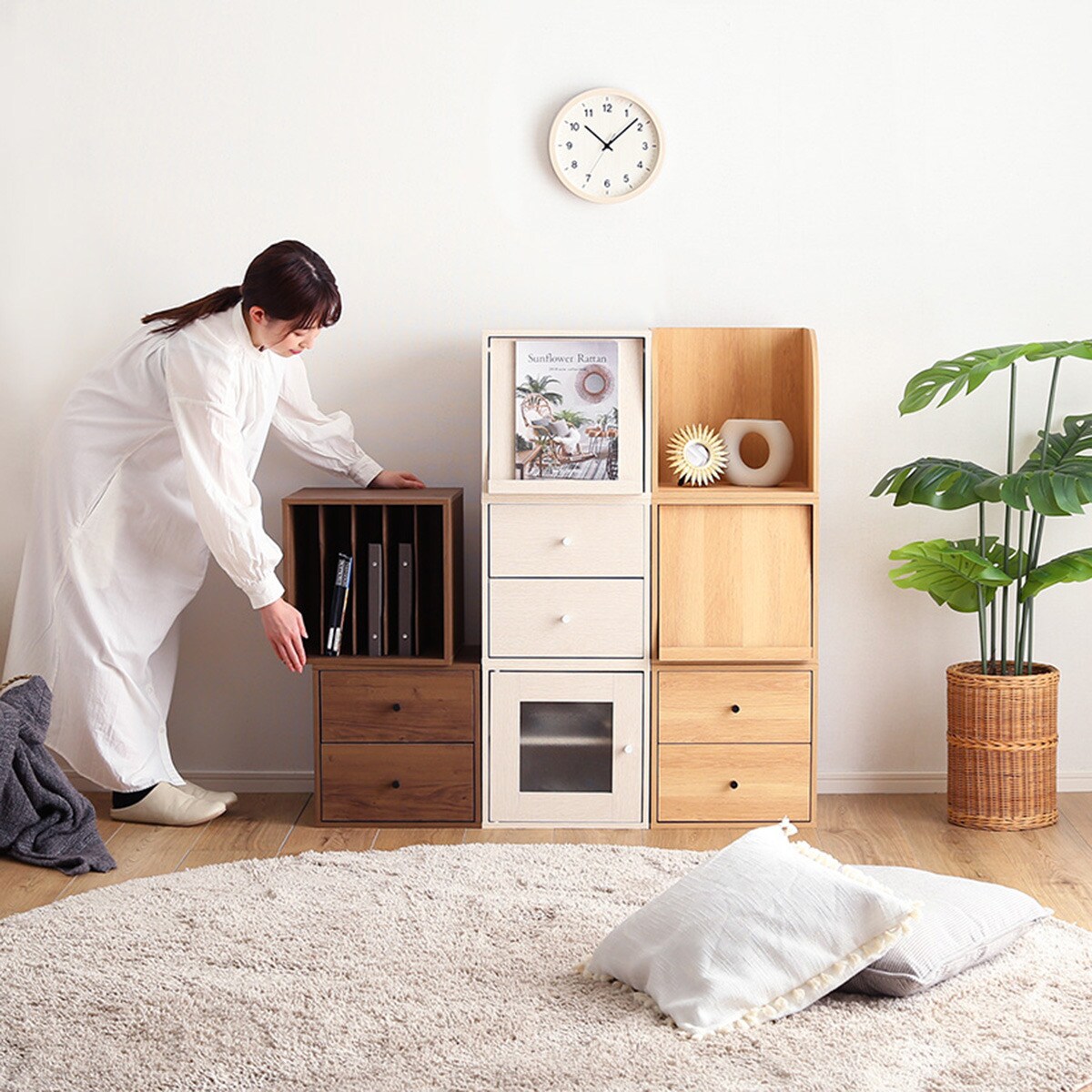 楽天市場】キューブラック 引き出し（WAL） ニトリ メーカー直送・送料