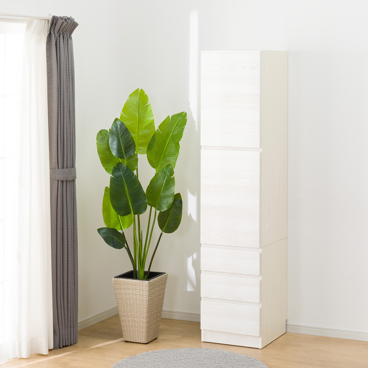 楽天市場】[幅40cm] 壁面ユニットキャビネット (ウォーレン 40-2D3H) 2