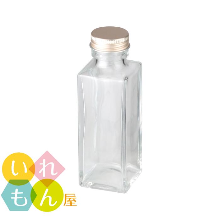 楽天市場】酒瓶 ふた付 10本入【SSE-100A 角瓶】ガラス瓶 保存瓶