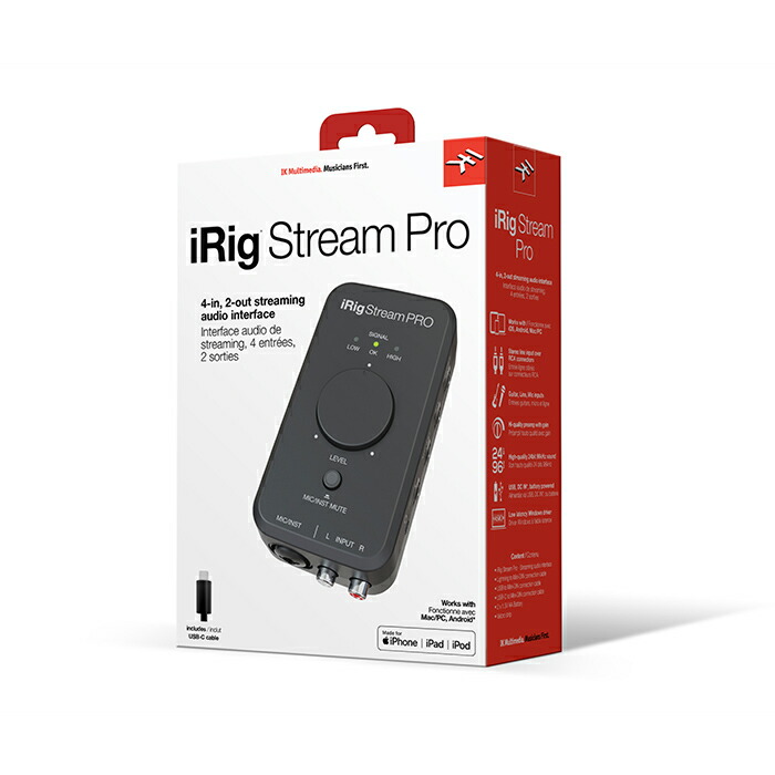 楽天市場】IK Multimedia / アイケーマルチメディアiRig Stream Pro