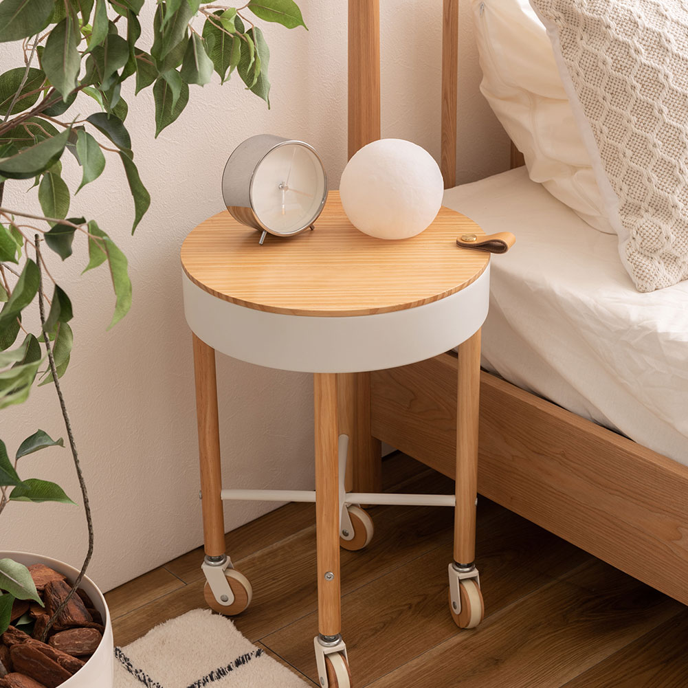 サイドテーブル ナイトテーブル コービーテーブル ワゴン 収納