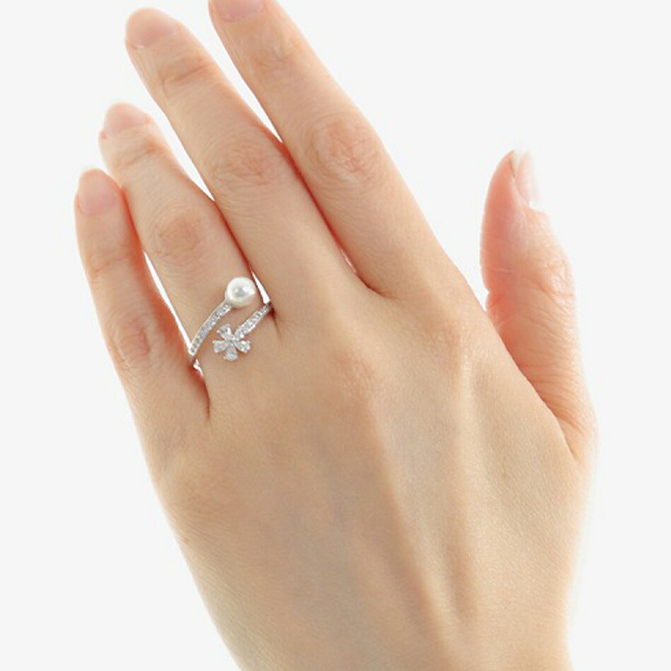 楽天市場】アコヤ 真珠 リング パール シルバー925 フリーサイズ 指輪