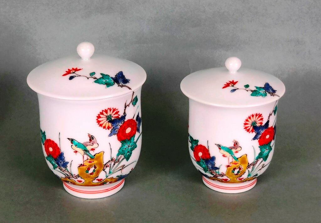 国重要無形文化財 十三代酒井田柿右衛門 錦菊鳥