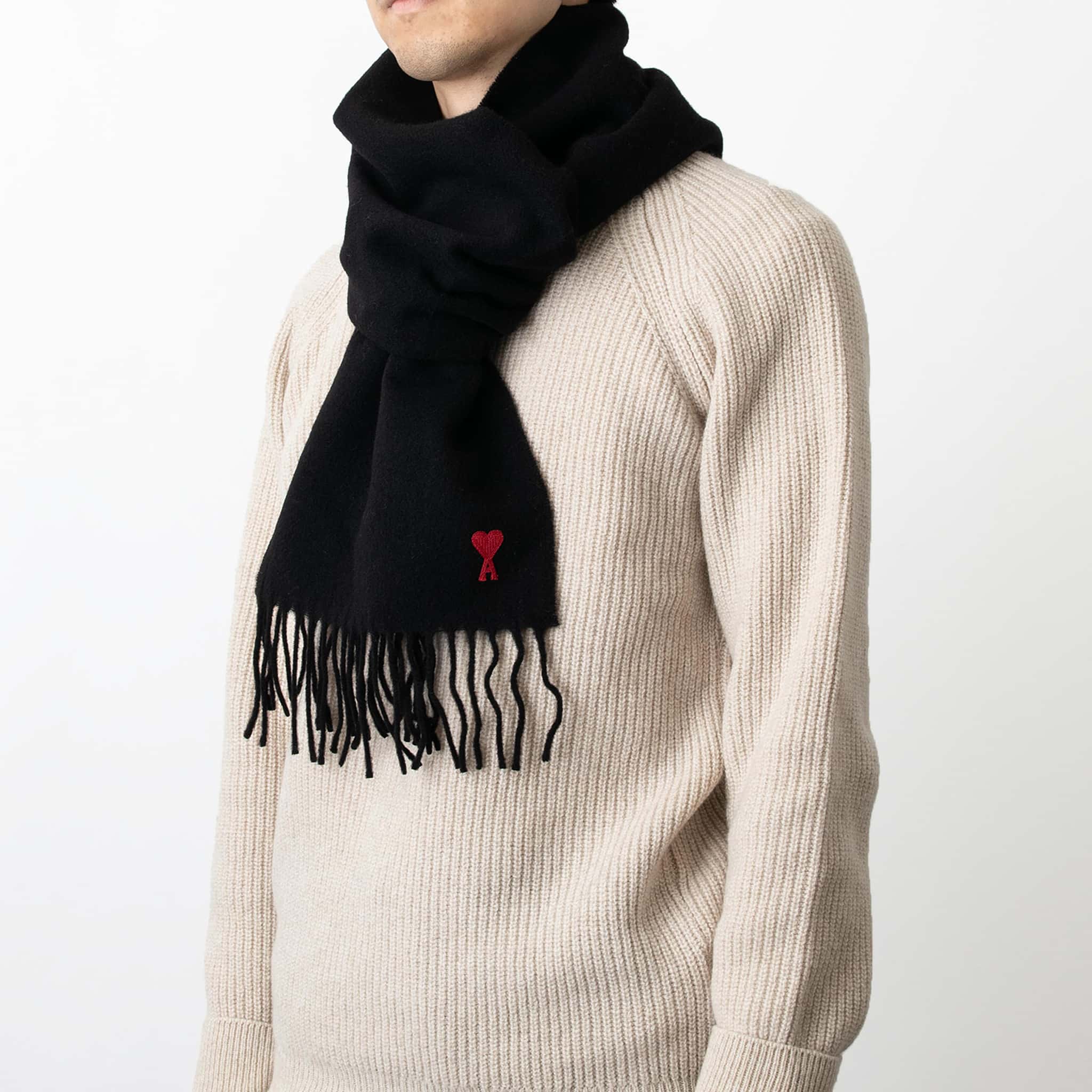 楽天市場】アミパリス AMI PARIS マフラー AMI DE COEUR SCARF