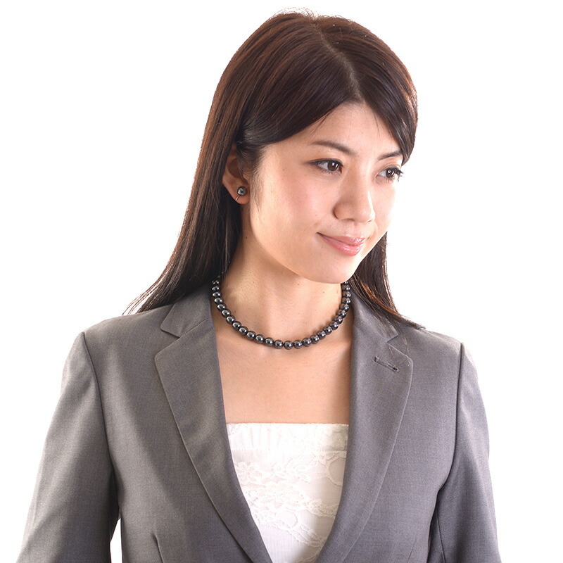 本真珠 南洋黒蝶真珠&あこや真珠ピアス 9.8&6.3mm P1152 南洋黒蝶真珠2