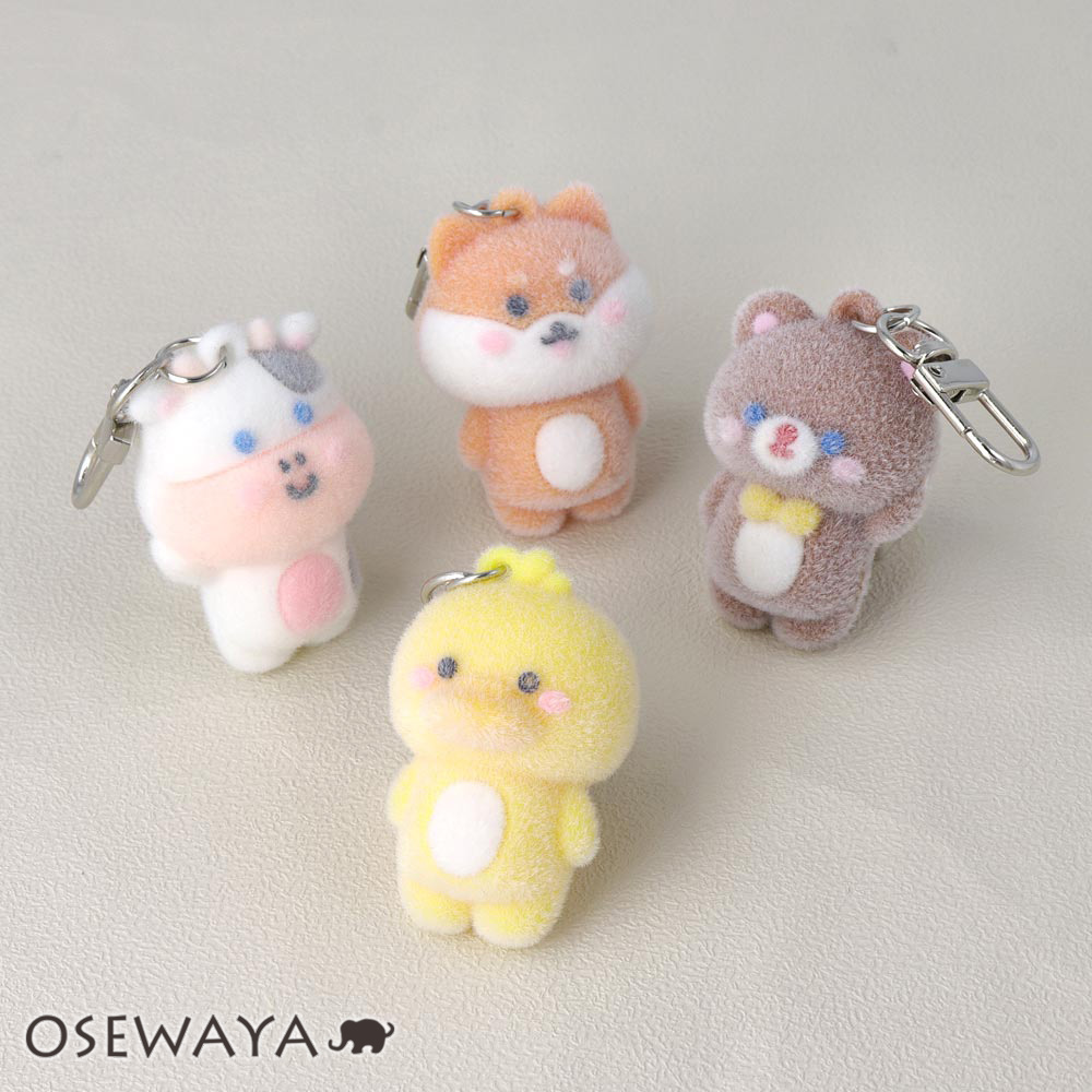 楽天市場】キーチャーム フロッキー ウシ ヒヨコ ハムスター クマ