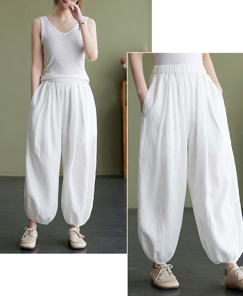 楽天市場】バルーンパンツ レディース パンツ バルーン サルエルパンツ