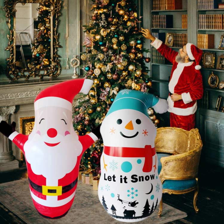 楽天市場】 サンタクロース 飾り バルーン 空気入れ付き ロッキング