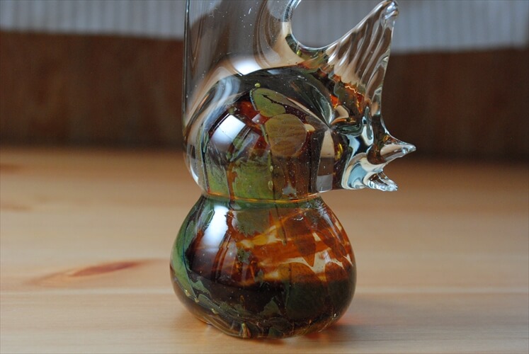 MURANO 38㎝ ムラノ ドルフィン モチーフ デカンタ & グラス セット