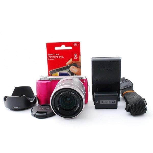 楽天市場】【中古】ソニー SONY Nex-C3 ピンク レンズキット 美品