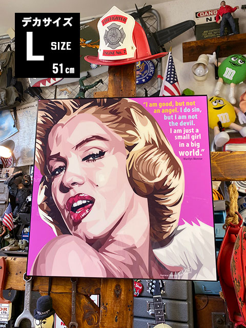楽天市場】デカサイズ Lサイズ 51cm マリリン・モンロー ポップアート