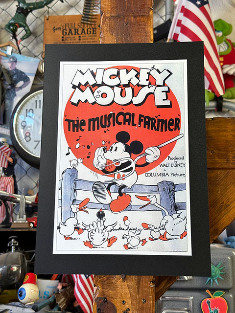 ①希少 ディズニー ミッキーマウス アートポスター Wayne Thiebaud