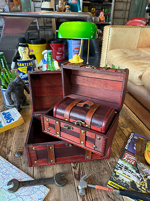 楽天市場】海賊宝箱 アンティークトランクケース 3個セット