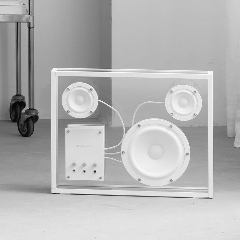 楽天市場】トランスペアレント スピーカー ブラック ホワイト レッド