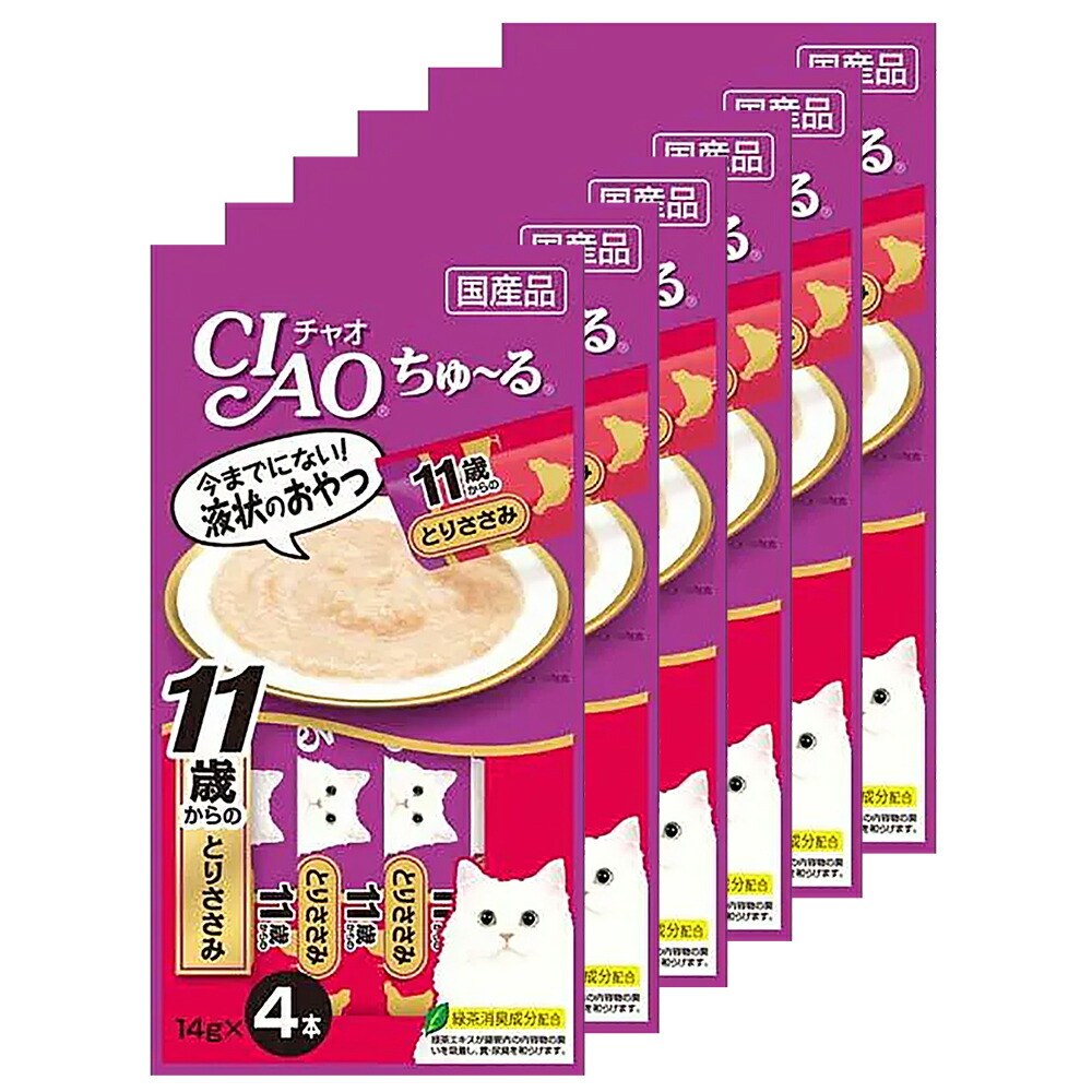 楽天市場】いなば CIAO チャオ ちゅ〜る 11歳からのとりささみ