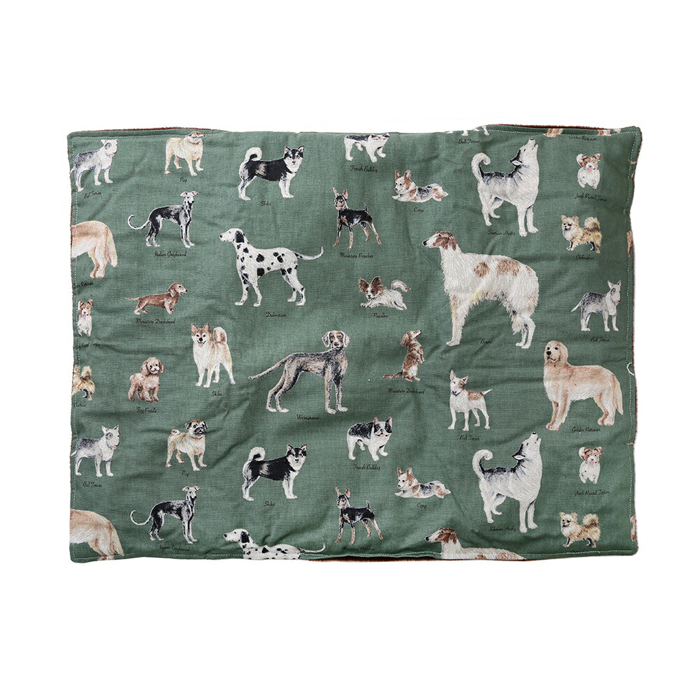 楽天市場】わんちゃんのためのカフェマット グリーン 携帯用クッション