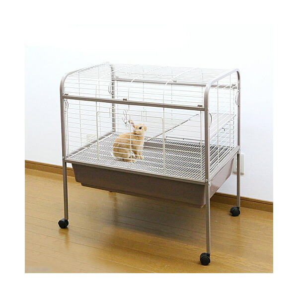 楽天市場】うさぎケージ アウトレット品 脚付き M（82．4×54．9