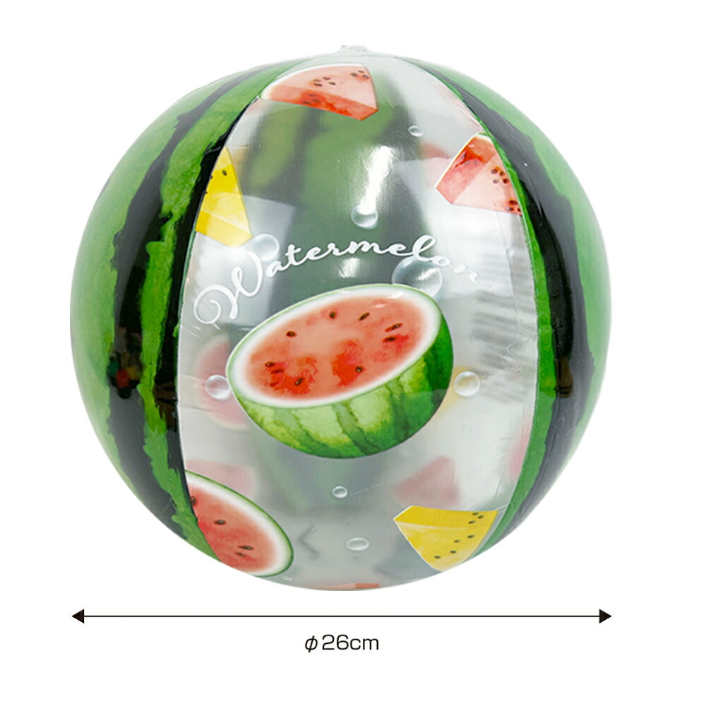楽天市場】ビーチボール スイカフラフィーとサッカースイカ サッカー