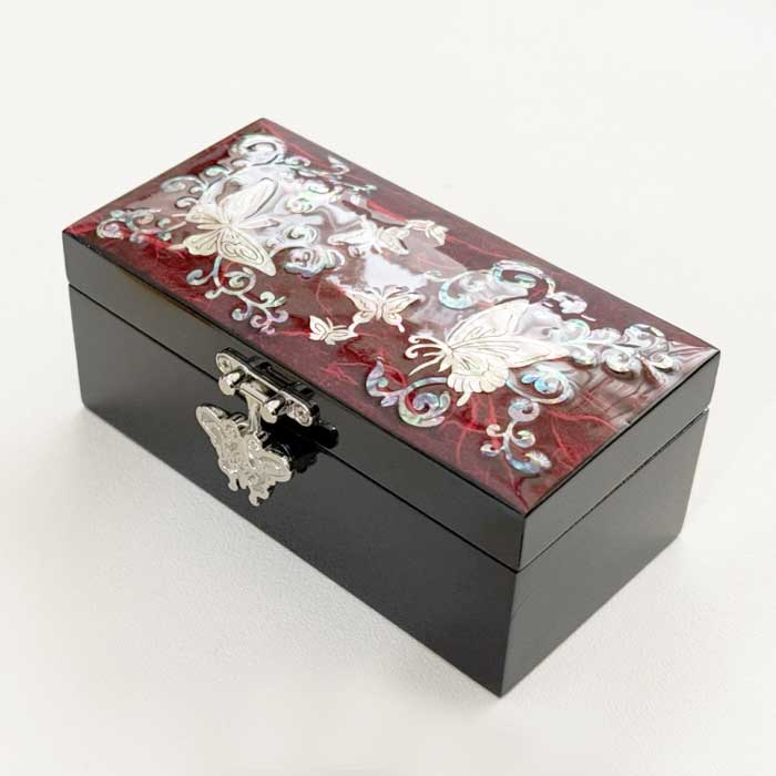 螺鈿細工 小物入れ 美術品 アンティーク 工芸品 螺鈿 小物入れ」の人気