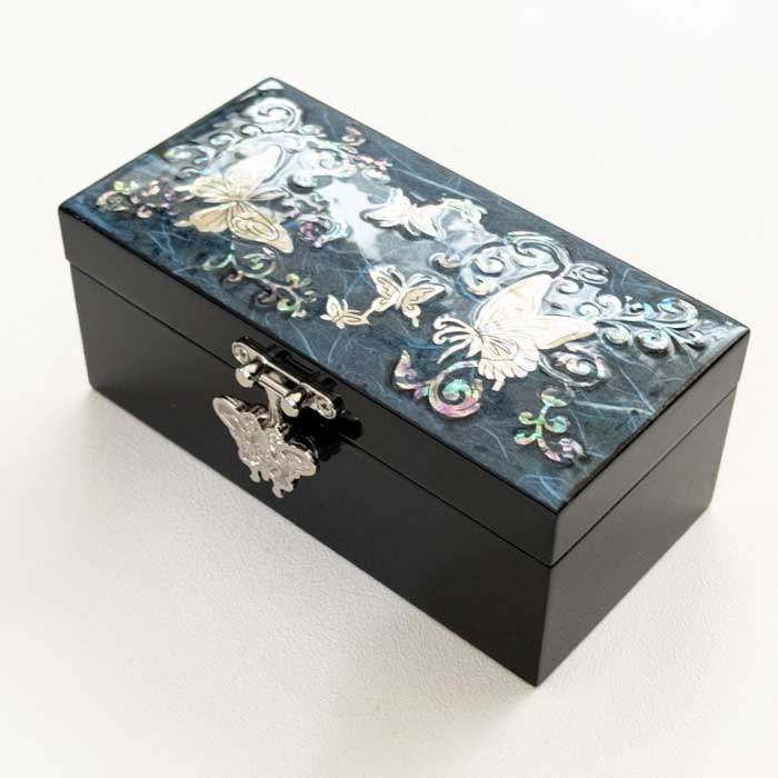 螺鈿の高級ジュエリーボックス・韓国高級螺鈿宝石箱-鶴 螺鈿の高級