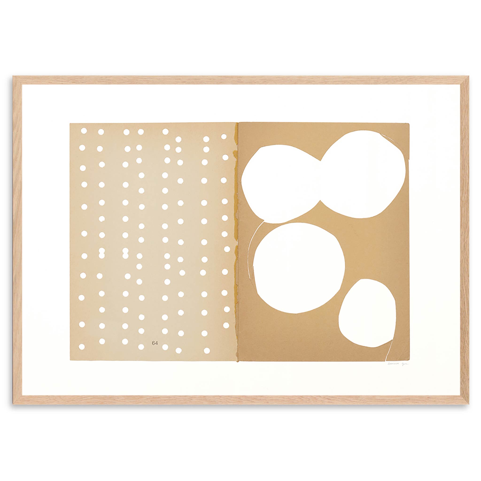 楽天市場】Atelier Cph アートポスター 50×70cm Dotted No 132