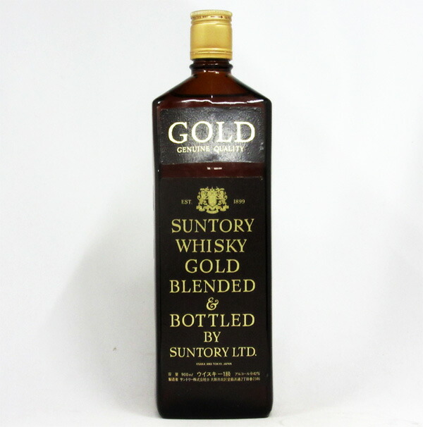 楽天市場】【レトロ：1級表示】サントリー ゴールド 42度 900ml