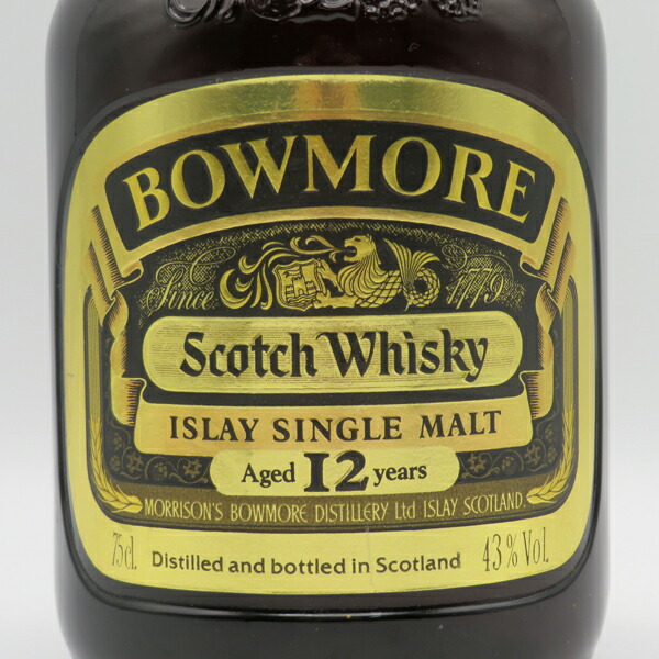 楽天市場】【レトロ：特級従価表示】ボウモア12年 ダンピーボトル 43度