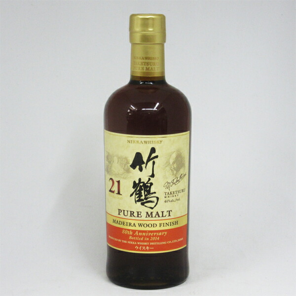 竹鶴21年 PURE MALT 限定ボトル 80th Anniversary 竹鶴21年 PURE MALT