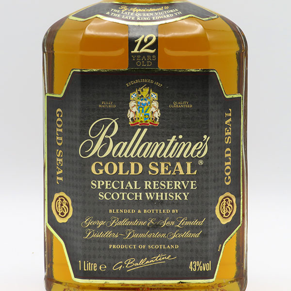 楽天市場】【レトロ】バランタイン12年 ゴールドシール 43度 1000ml