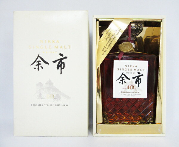 古酒ニッカウヰスキー 余市 10年 700ml 角瓶43% ウイスキー