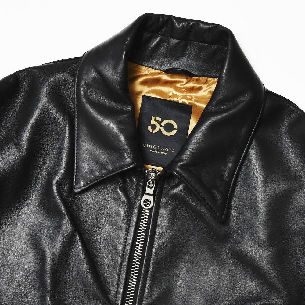 楽天市場】CINQUANTA / チンクアンタ ラムナッパレザーブルゾン R533/1