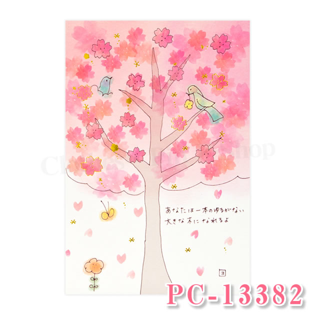 楽天市場】Yoko Morishita 森下陽子 桜ポストカード さくら・イラスト