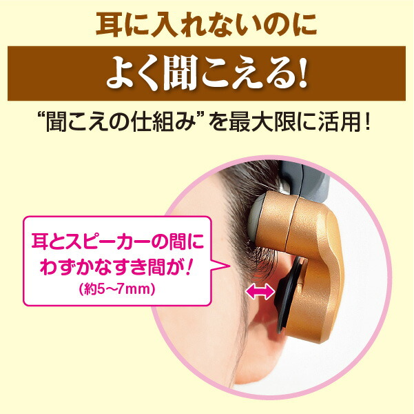 きこえるホン ココチモ 耳に入れないスマート集音器 【公式通販】