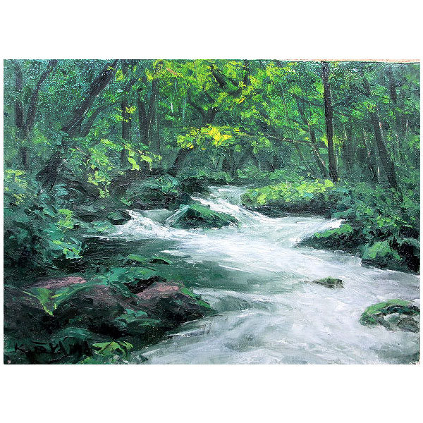 F6サイズ原画 絵画 油絵風景画 癒しの風景 F6サイズ原画 絵画 油絵風景