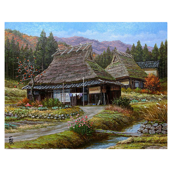 油絵 専用 屋根の上の二ひきの世界 油絵 専用 屋根の上の二ひきの世界