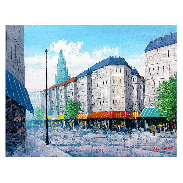 額装 パリの風景 ヒロ・ヤマガタ レイニー・アフター・イン・パリス