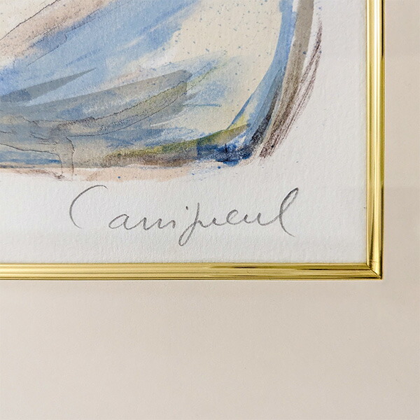 □カシニョール 【ボート】 リトグラフ 直筆サイン エディション有り