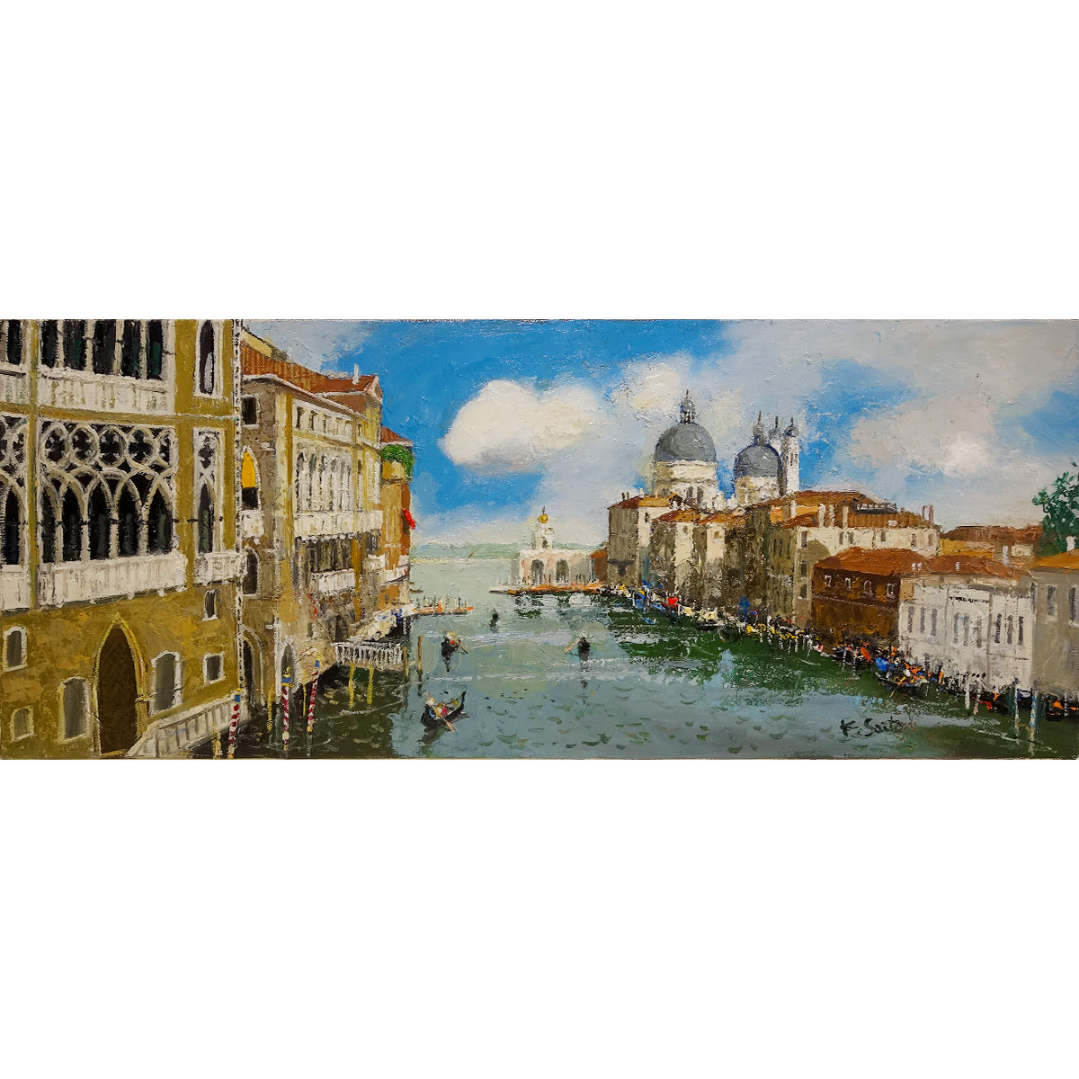 油絵＊ヴェネチア 楽天市場】油彩画 斉藤要 「ベネチアの大運河」 WF3